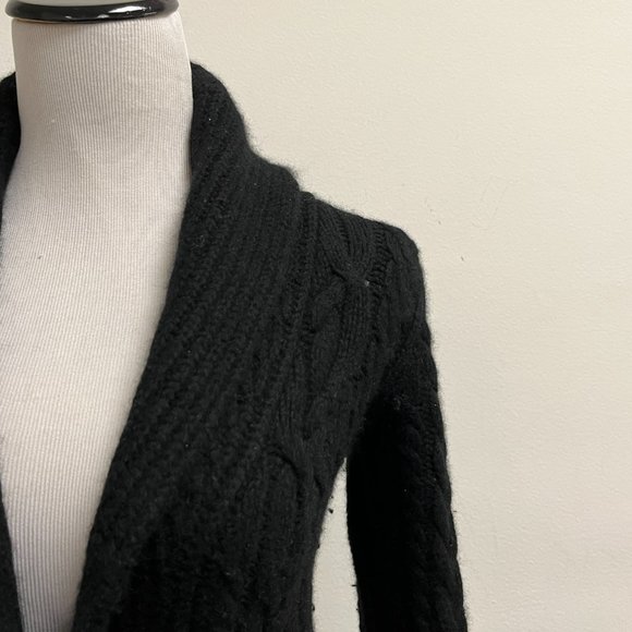 Ralph Lauren 100% cashmere  shawl aran cardigan sweater woman xs kid L woman xs - Picture 2 of 7